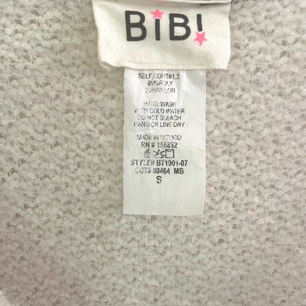 BiBi Colorblock V-Neck Sweater Size Small - Picture 10 of 10